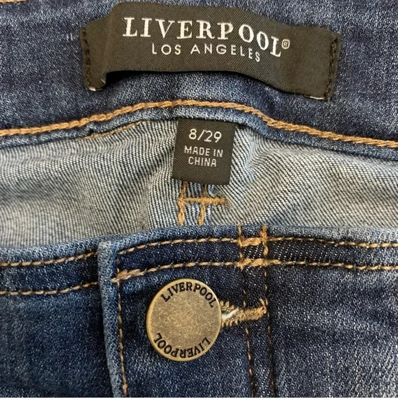 Liverpool Los Angeles Gia Glider Crop Women Jeans Size 8/29 - Picture 9 of 10